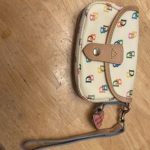 Vintage Dooney & Burke Signature Wristlet